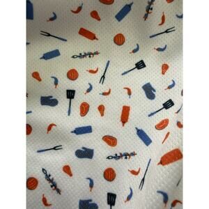 PGA Golf Polo XXL BBQ/Cookout pattern Tennis Pickleball Sporty Summer Vibes